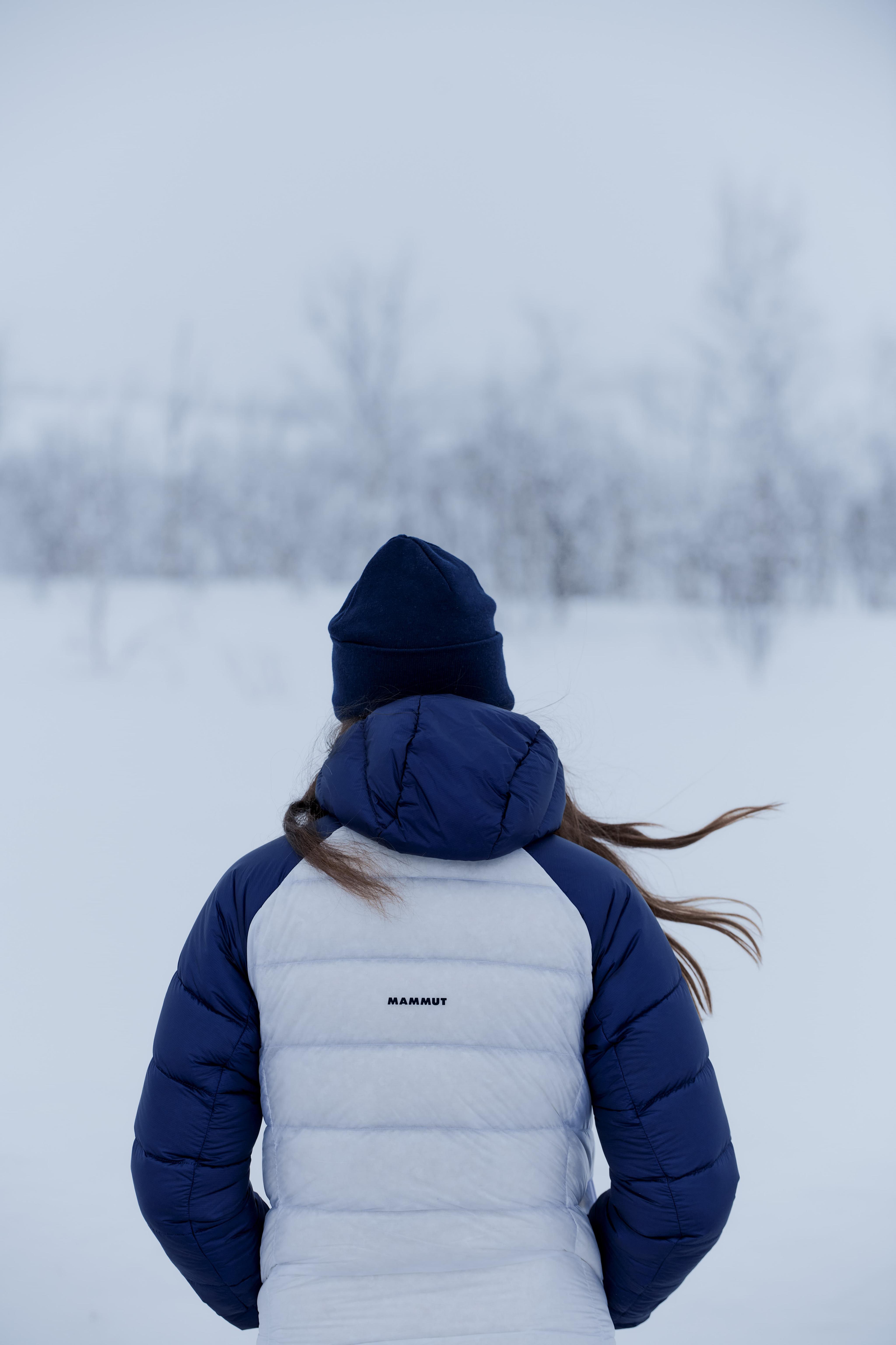weiss/blaue Mammut Jacke für Frauen