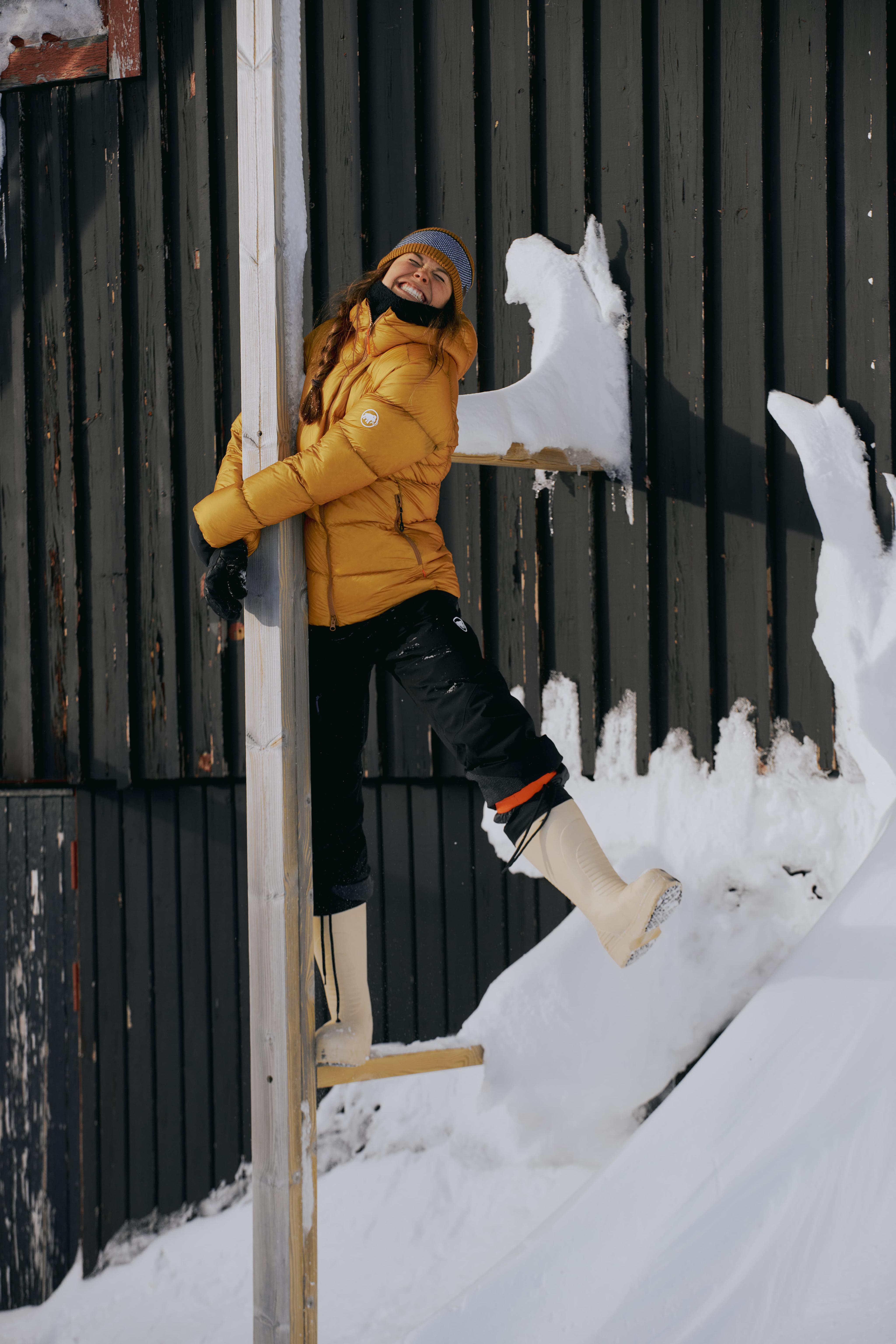 gelbe Mammut Jacke für Damen