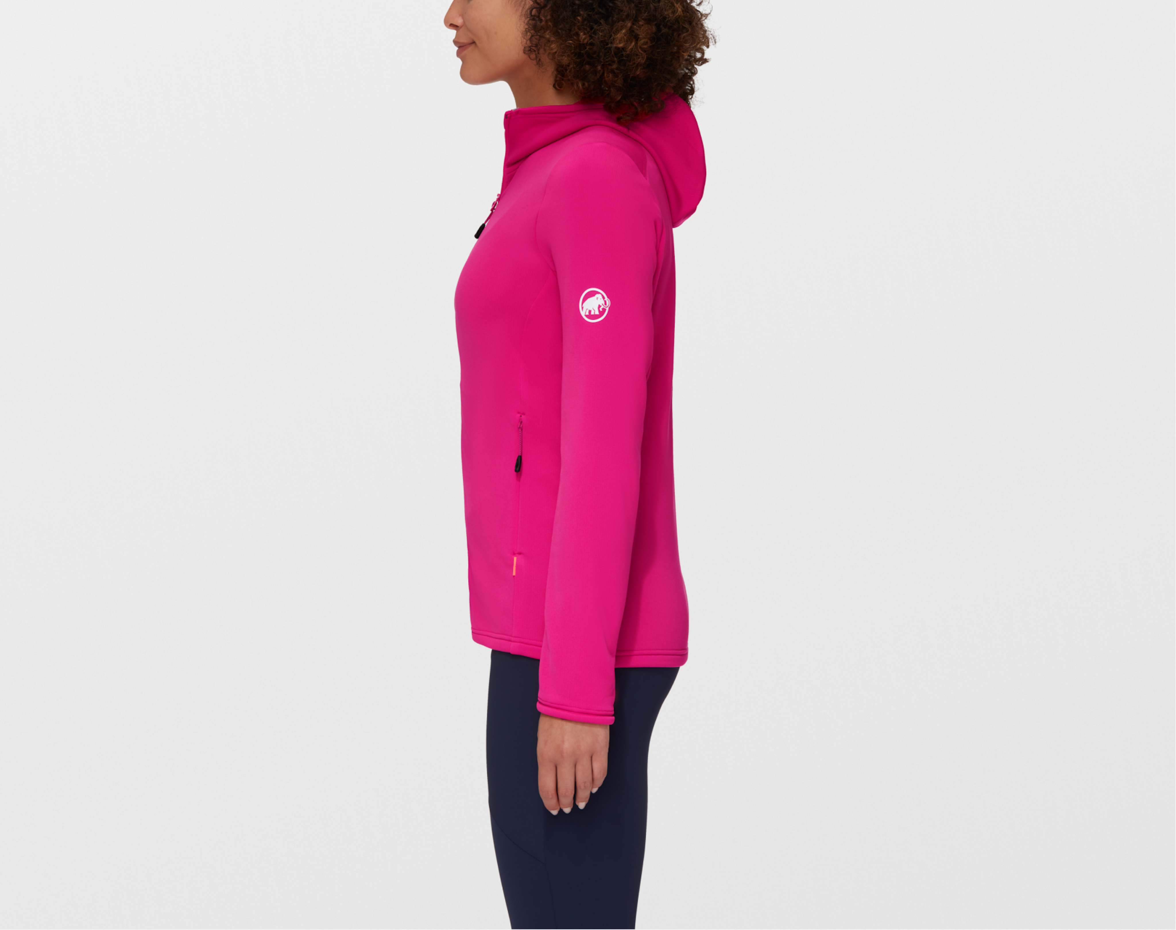 Pink Mammut fleece hoody for women
