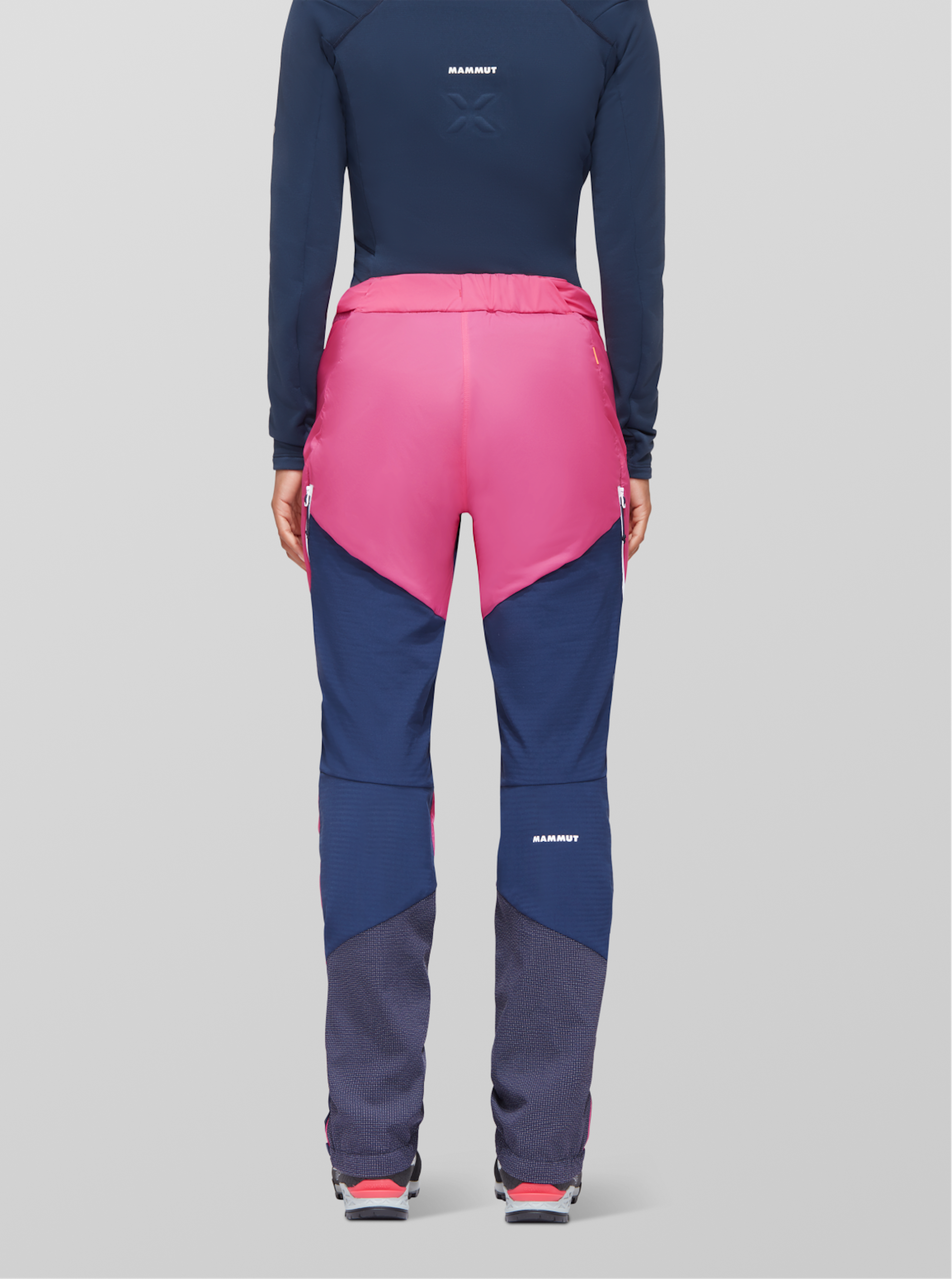 Pantalon Mammut pour femmes en bleu/rose