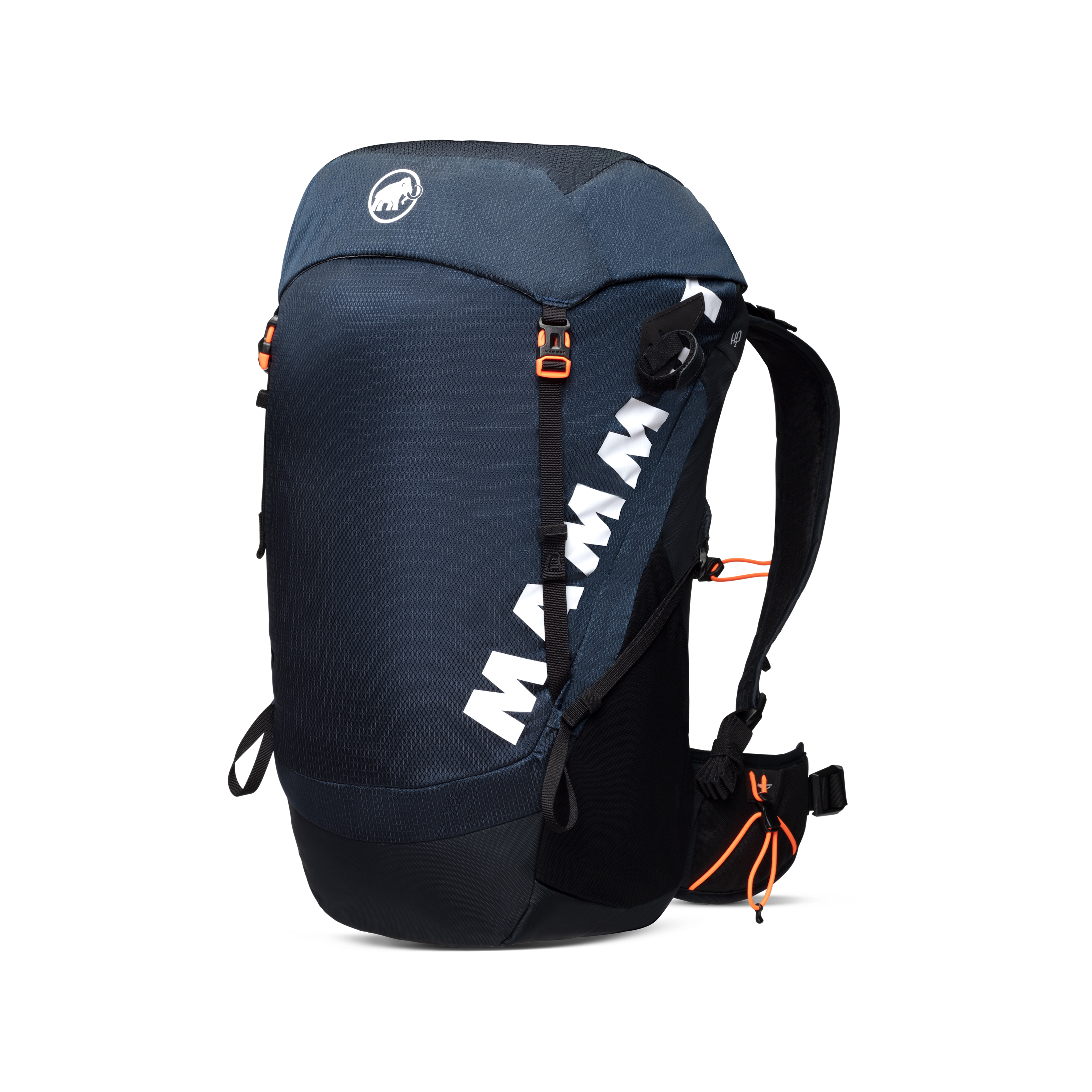 dark blue Mammut backpack