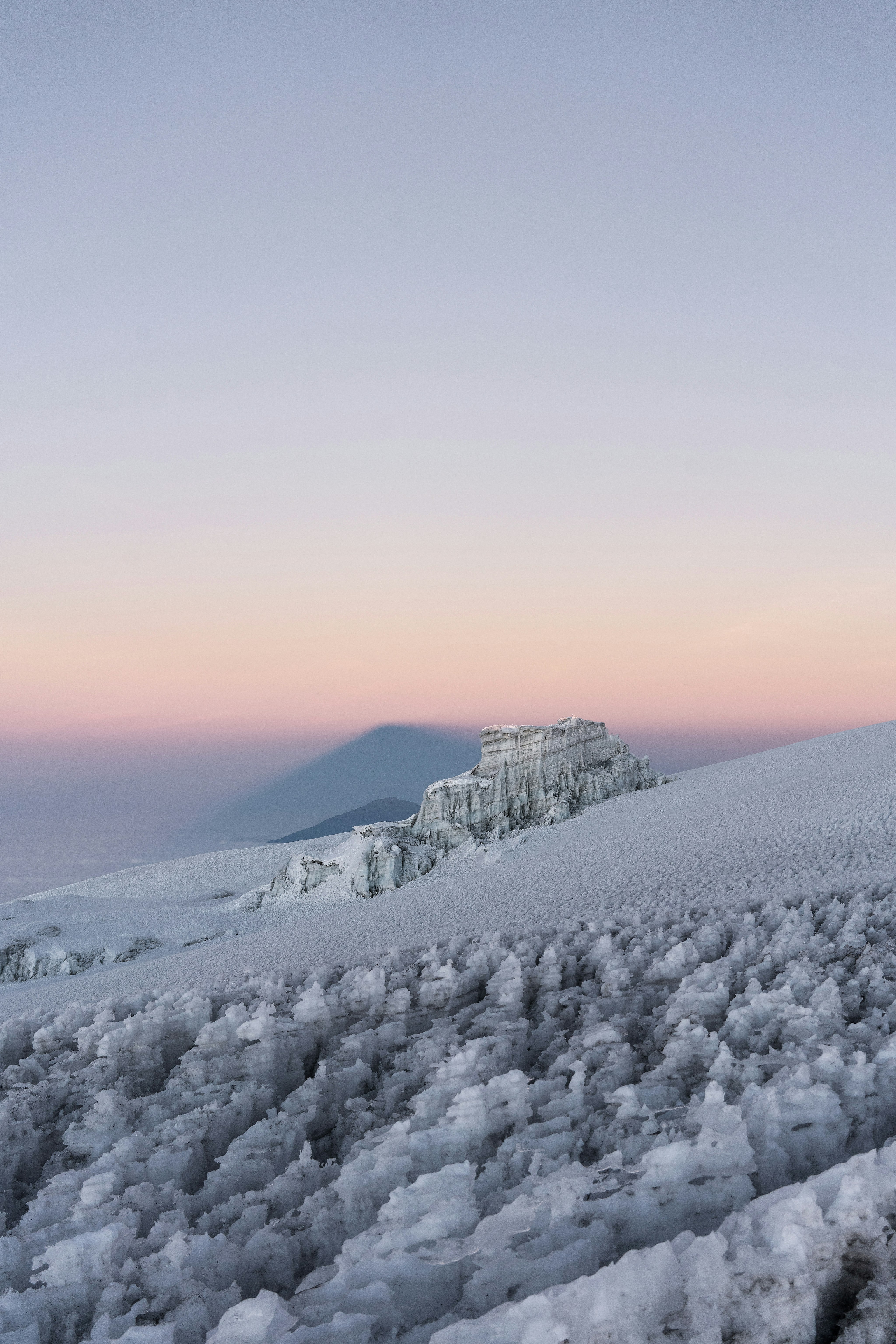 Mountain panorama in winter