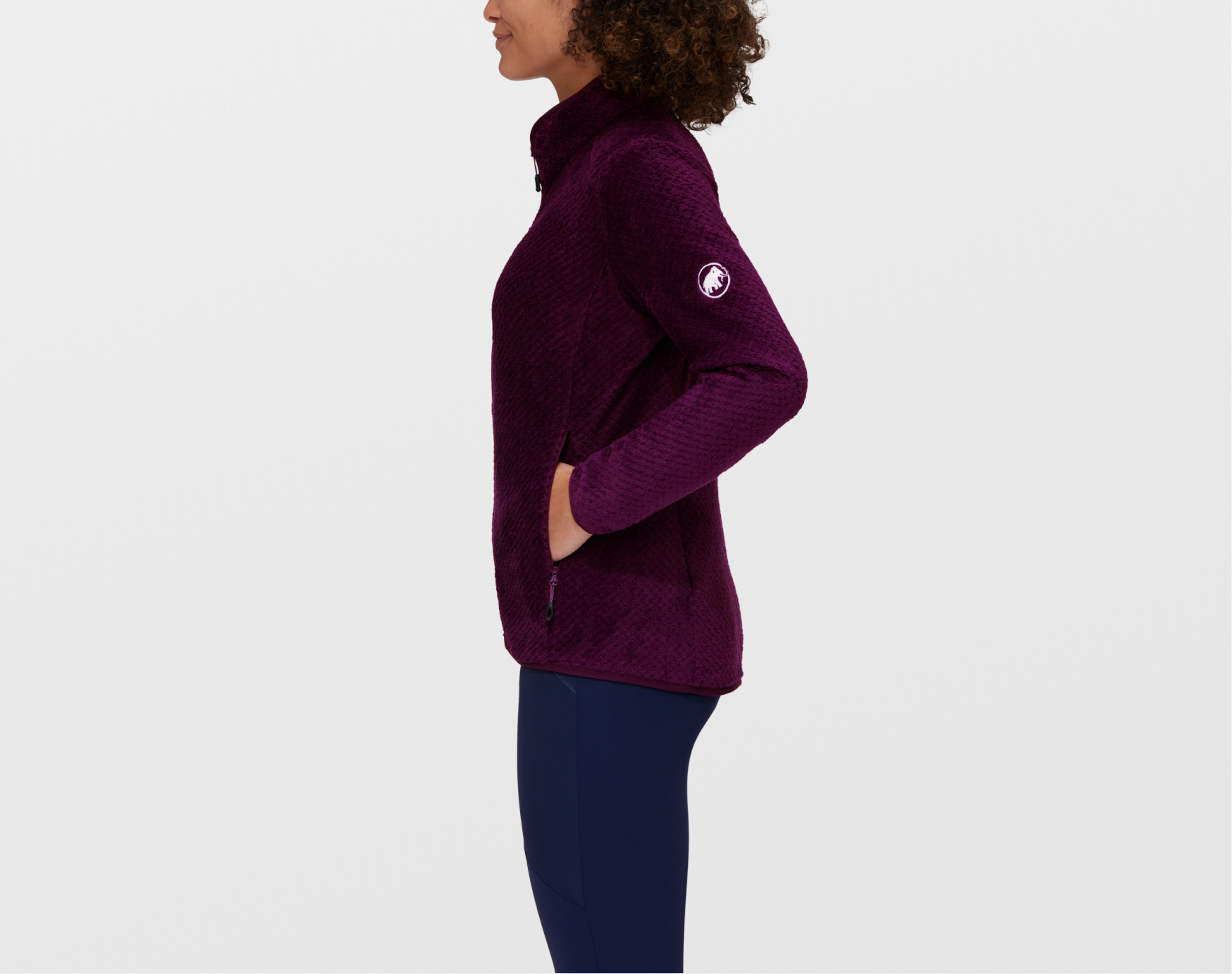Purple Mammut fleece jacket for women