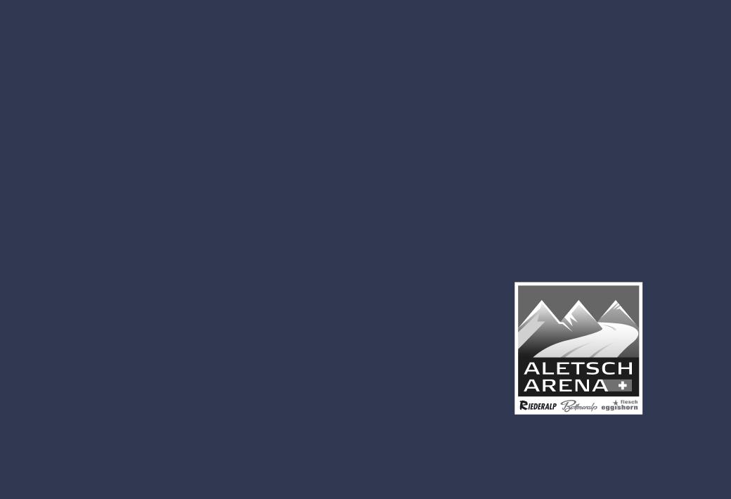 Dark blue background featuring the Mammut logo in the bottom right corner, depicting stylized mountains with the text "Aletsch Arena," symbolizing Mammut's connection to alpine sports and mountaineering.