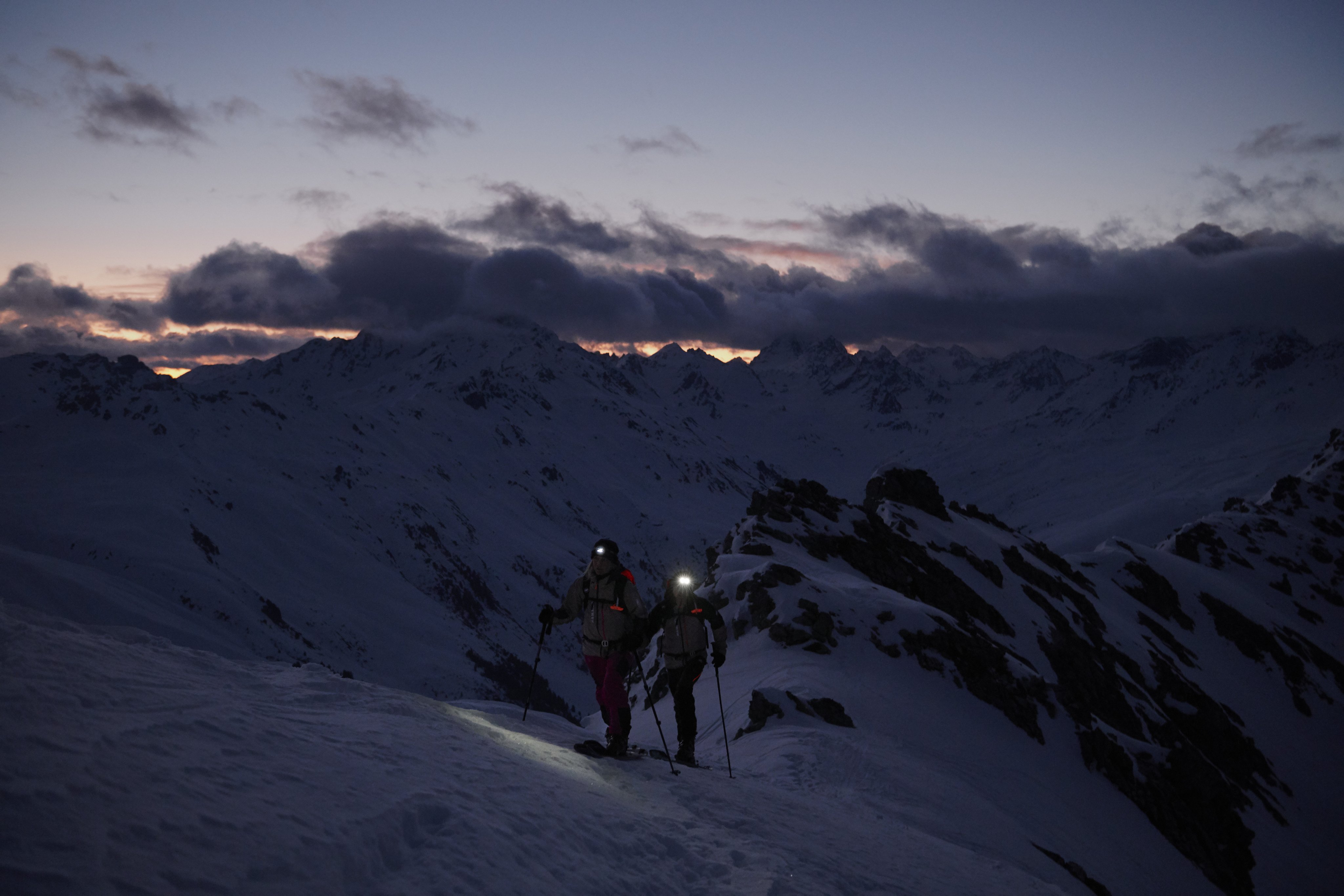 Ski touring in Madrisa