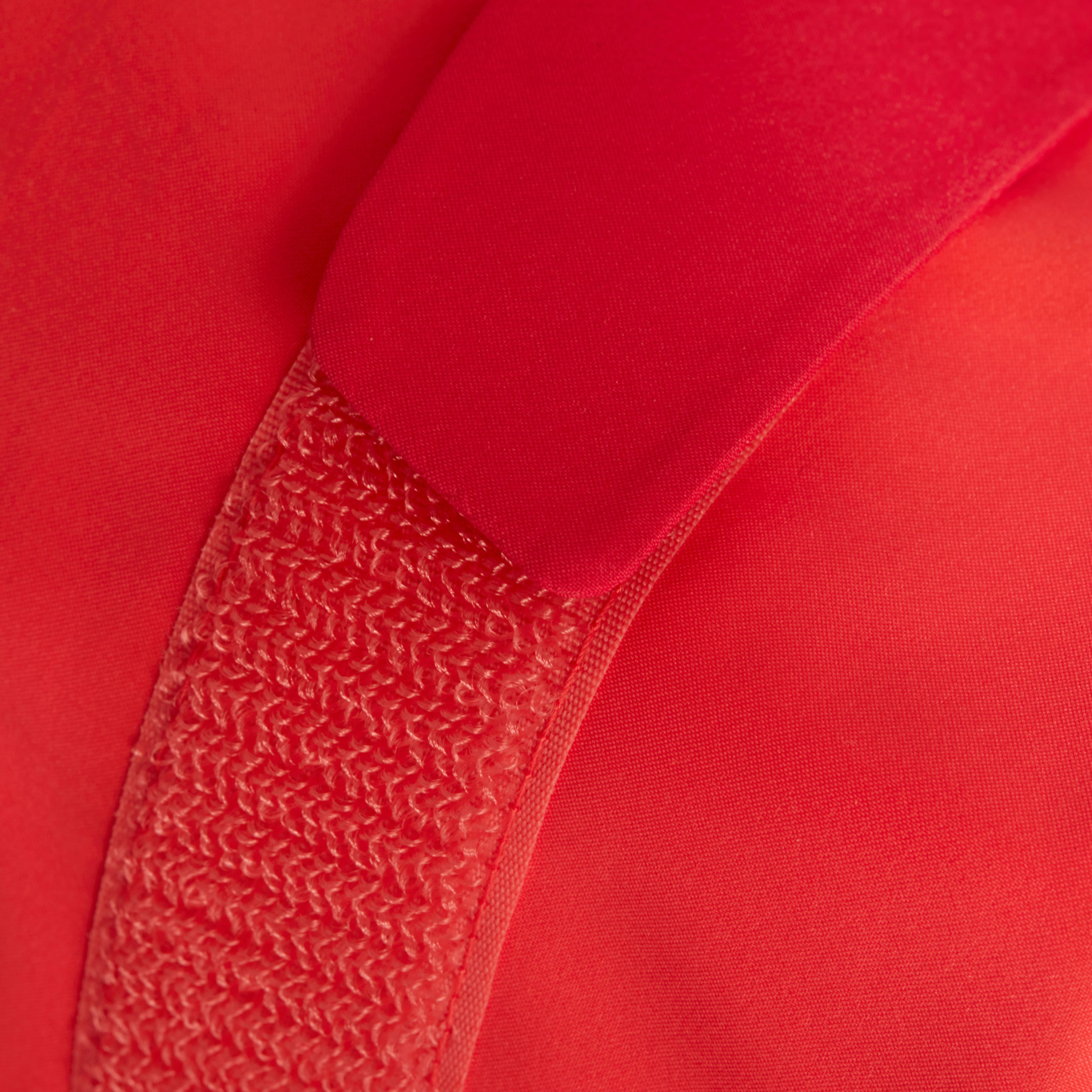 Red fabric with velcro fastener 