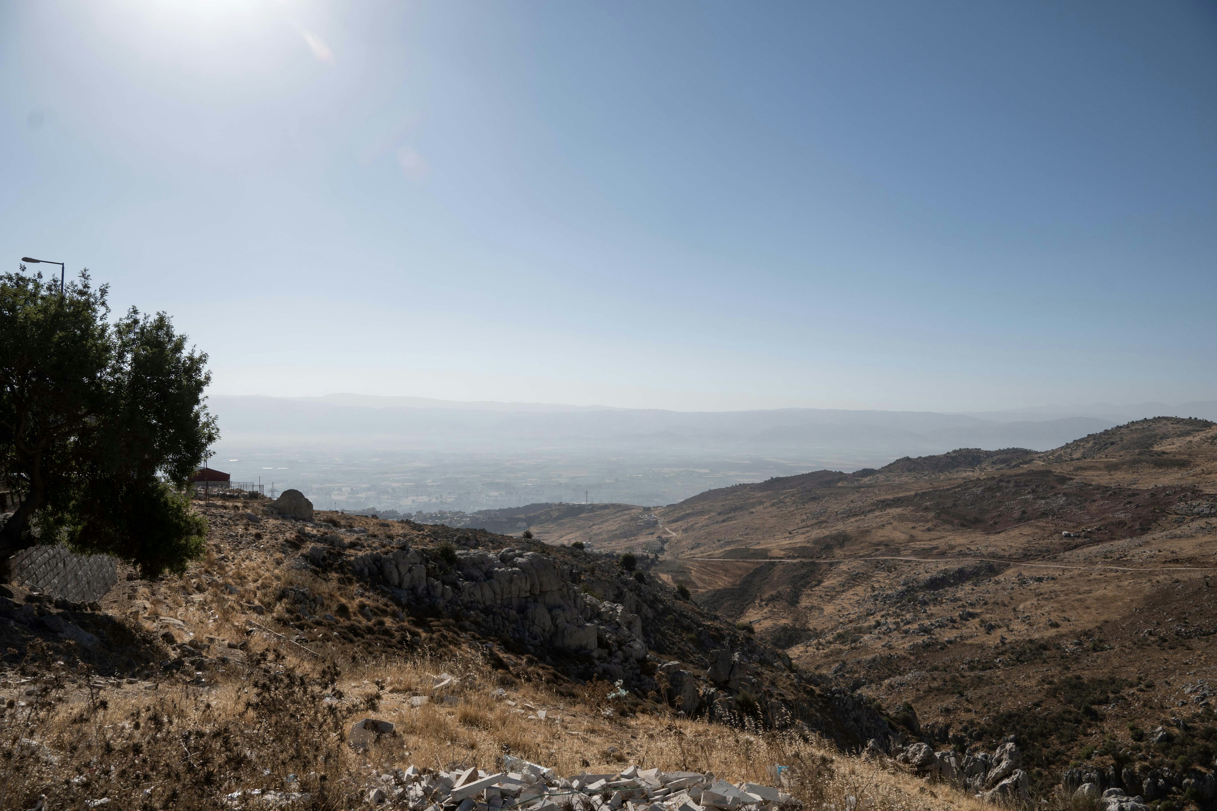 Eine Landschaft im Libanon.