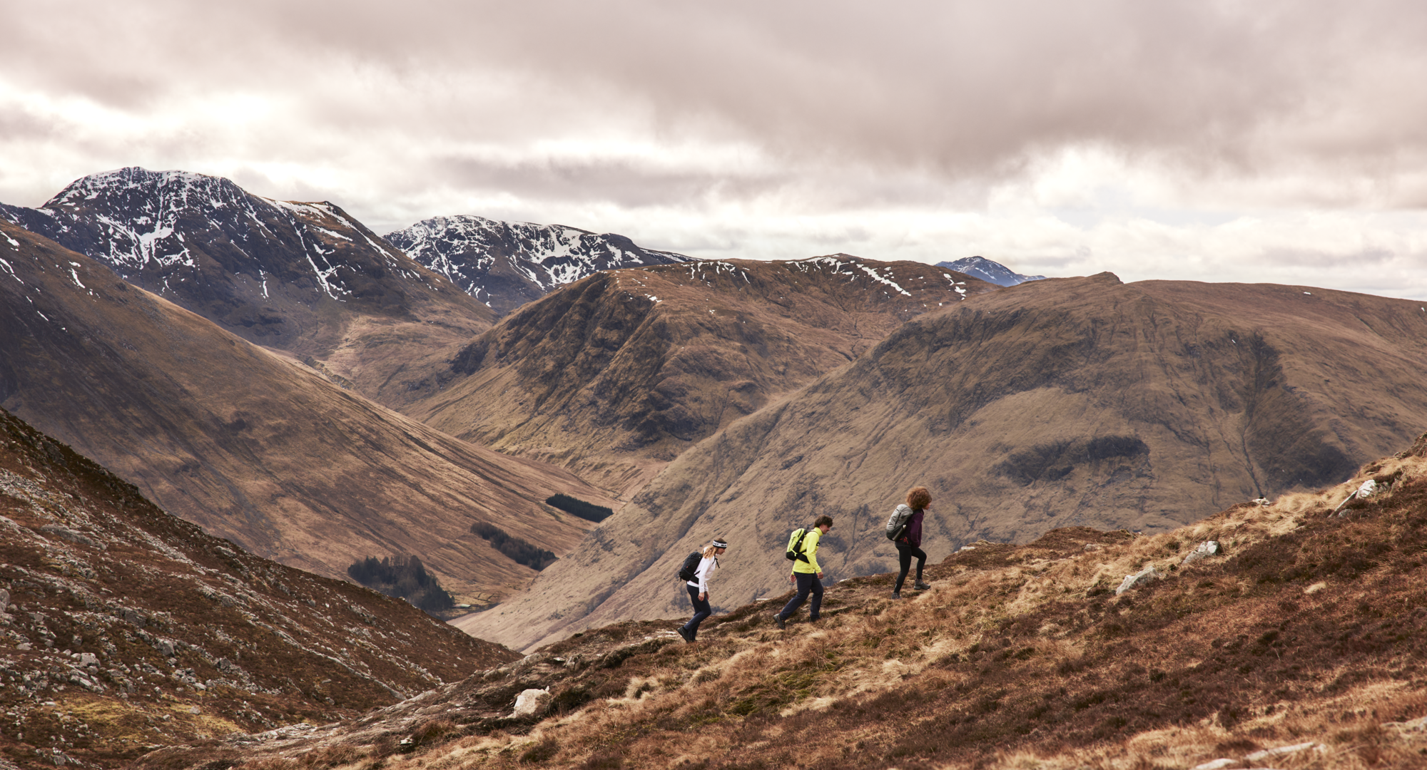 Randonnée en tenue de mammut